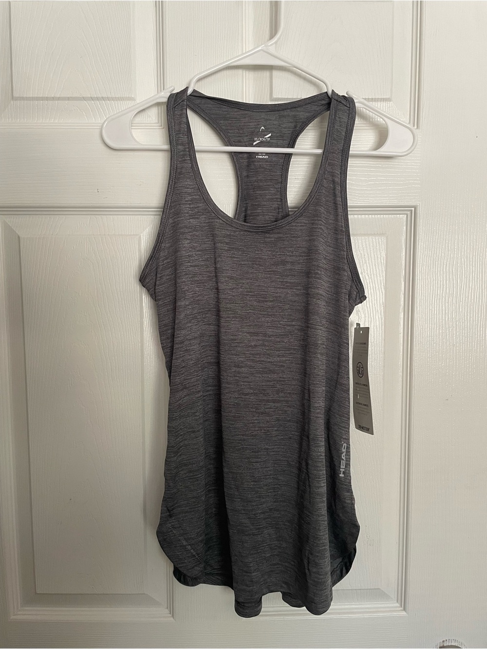 Head Women’s size XS Gray Heather Racerback Tank Top Slim Fit